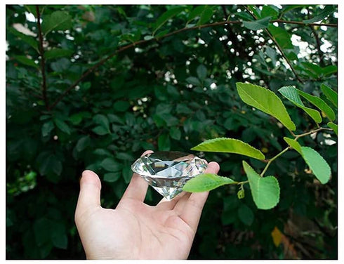 Crystal Diamond Paperweight Jewels Wedding Decorations Christmas Centerpieces Home Decor (100MM)