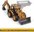 duturpo 1/50 Scale Metal Diecast Backhoe Loader Toy, Metal Play Construction Vehicles Trucks Toy for Boys