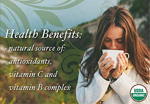 Buddha Teas Organic Wormwood Tea - OU Kosher, USDA Organic, CCOF Organic, 18 Bleach-Free Tea Bag