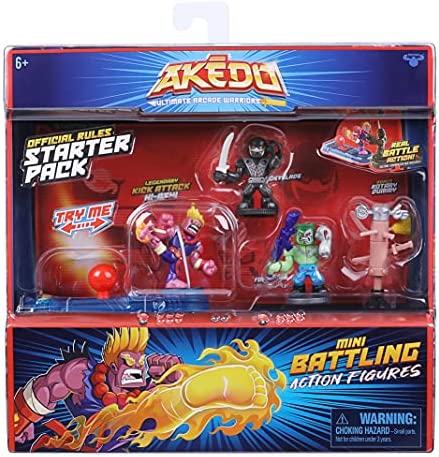 Akedo Ultimate Arcade Warriors Starter Pack - Legendary Kick Attack, Multicolor (14232)