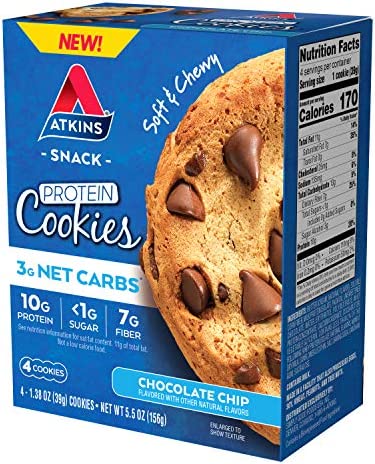 Atkins Protein Cookie Chocolate Chip, 4 Count