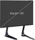 Universal TV Stand Table Top Base for 34 to 70 Inches LCD Flat Screen TV,Black
