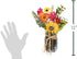 Artificial Premade Floral Mix Arrangement in Glass Jar, 12"