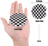 Absorbent Stone Car Coasters for Drinks,Absorb Condensation for protect the Car Cup Holder,Small 2.56"Diameter,Set of 2,Simple Black and White Checkered Flag
