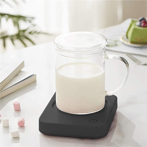 Coffee Mug Warmer, VOBAGA 4 Hours Auto Shut-Off Coffee Warmer Plate for Office Home Desk Use with 3 Temperature Settings, 20watt Electric Cup Warmer for Cocoa,Tea, Water, Milk, (No Cup)