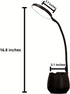 Wireless Desk Lamp with Organizer - Desk lamp with Pen Holder, College Dorm Lamp for Home Office homework, Kids Student LED Table Lamp, USB Charger