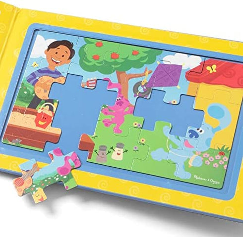 Melissa & Doug Blue's Clues & You! Take-Along Magnetic Jigsaw Puzzles (2 15-Piece Puzzles)