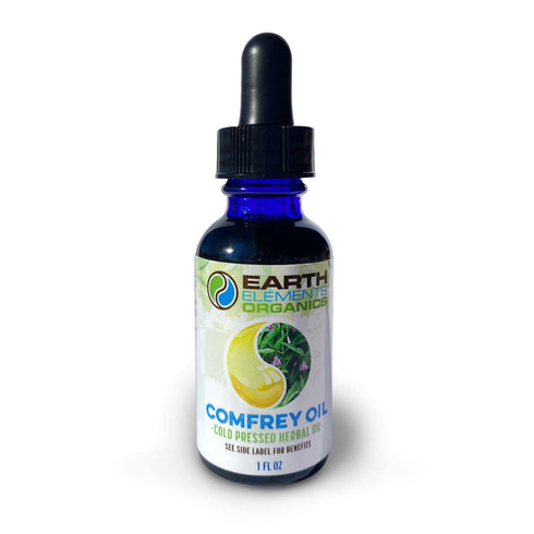 Earth Elements Organics 100% Organic Comfrey Medicinal Herbal Oil, Raw, Non-GMO – Wound Healing, Skin-Cell Regeneration, Scar Reduction, Anti-Inflammatory. Excellent carrier oil.
