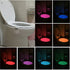 Toilet Night Light 2Pack by Ailun Motion Sensor Activated LED Light 8 Colors Changing Toilet Bowl Illuminate Nightlight for Bathroom Battery Not Included Perfect with Water Faucet Light