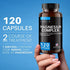 Triple Magnesium Complex Supplement(120 Vegan Capsules) - 1000mg of Magnesium Glycinate Malate and Citrate for Max Absorption TRAACS® - Calm Magnesium Complex Supplements