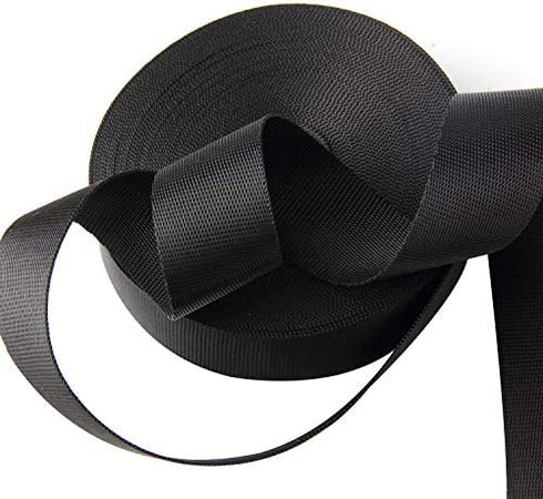 JIAKAI Nylon Heavy Duty Webbing Strap?Polypropylene Heavy Straps for Bags, Hammocks, Outdoor Climbing and DIY Making Luggage Strap, Pet Collar, Backpack Repairing