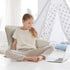 HOMCA Reading Pillow, Inflatable Backrest Pillow with Arms Great as Travel Camping Pillow for Lumbar Back Support, Gray