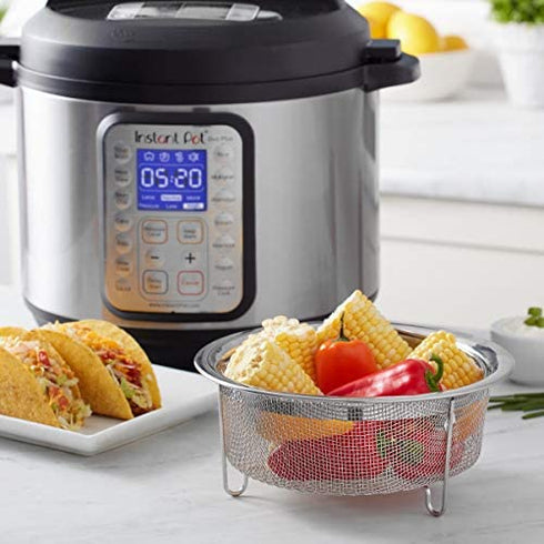 Instant Pot Small Official Mesh Steamer Basket, Stainless Steel