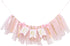 Highchair Banner 1st Birthday Girl - Tulle And Ribbon Banner For First Birthday, Cake Smash Photo Prop, Party Supplies . (Pink)