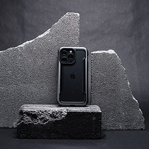 Raptic Shield Case Compatible with iPhone 13 Mini Series, Shockproof Protective, Clear Case, Durable Aluminum Frame, 10ft Drop Tested, Fits iPhone 13 Mini, Black