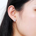 ERLUER Women's Mickey Stud Earrings Mouse Shape Rose Gold Platinum Plated Zircon Crystal Fashion Jewelry Earring For Women Party Gifts