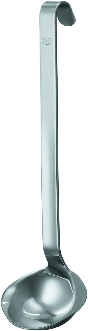 R¶sle Stainless Steel Sauce Ladle, Hooked Handle, 2-Ounce