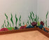 Coral Reef Wall Decals Underwater Ocean Kids Wall Decor Stickers, Under The Sea Girls Boys Toddler Teen Bedroom, Baby Nursery, Bathrooms, Living Room, Playroom (Coral Reef)