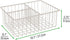 mDesign Metal Kitchen Food Storage Container Lid Holder, 3-Compartment Organizer Bin for Organization in Kitchen Cabinets, Cupboards, Pantry Shelves, Drawers - 2 Pack - Cream/Beige
