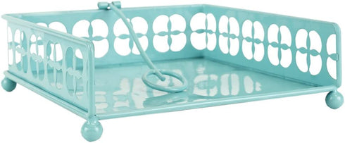 Home Basics Trinity Flat, Turquoise Napkin Holder