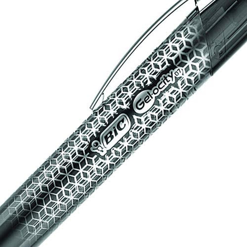 BIC Gel-Ocity Ultra Gel Pens, Medium Point Retracable (0.7mm), Black Ink Gel Pen, 3-Count
