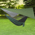 Azarxis Hammock Camping Tarp Rain Fly, Waterproof Tent Footprint Shelter Canopy Sunshade Cloth Picnic Mat for Outdoor Awning Hiking Beach Backpacking - Included Guy Lines & Stakes (Camouflage)