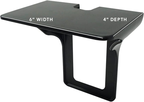 Official Power Perch Single Wall Outlet Shelf. Home Wall Shelf Organizer for Outlets. Perfect for Bathroom, Kitchen, Bedrooms with Cord Management and Easy Installation. Black 2-Pack