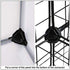 C&AHOME 24 pcs Wire Cube Plastic Connectors for Cube Storage Modular Closet Organizer and Metal Grid Shelving Unit Black