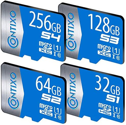 Contixo 32GB Micro SD Memory Card - Compatible with Cell Phone, Tablet, Drones, Headphone, Camera, SD Memory Card Up to 95MB/s