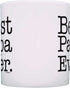 Father's Day Gift Best Papa Ever Birthday Gift Coffee Mug Tea Cup White