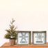 Heyaner Christmas Decorations for Home Snowflake Believe Joy Table Decor Wooden Rustic Farmhouse Block 2Pack 7 x 7 Inches Winter Holidays Sign for Party Coffee Table