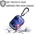 Airpods Pro Case - YOMPLOW Marble Protective Hard Case Cover Skin Portable & Shockproof Women Girls with Keychain for Apple Airpods Pro Charging Case - Galaxy Marble