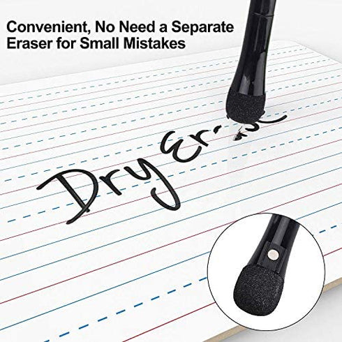 Magnetic Dry Erase Markers, Browill Fine Tip Low Odor Whiteboard Markers for Kids & School, Work On White board & Calendar, Refrigerator (12 Pack)