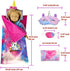 WONDOLL 18-inch Doll-Clothes and Doll-Sleeping-Bag Set - Unicorn-Pajama with Matching Sleepover Masks & Pillow - Compatible with Generation, My Life, Journey Doll Accessories Best Gifts