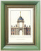 BWPFRAME Vintage Picture Frames 4x6 Green with Real Glass Solid Wood Frames For Table Top or Wall Mounting Display