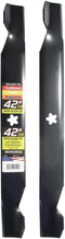 MaxPower 561713B 2-Blade Set for 42" Cut Poulan/Husqvarna/Craftsman Replaces 138498, 138971, 138971X431, 532138971, 53-21278-43, 53-21384-98, Black