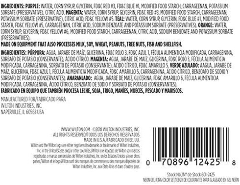 Wilton Neon Gel Food Color Set