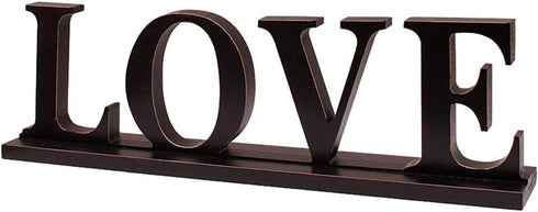 Wooden LOVE Sign Home Decor Table Top Sign Freestanding Decorative Wood Cutout Letter Valentine's Day Love Tableotp Decor Wedding Decor
