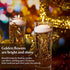 50 Pieces Faux Flowers for Floating Candles Floating Flowers Vase Fillers Vases for Centerpieces Mini Flower Filler Filling in Cylinder for Vases Filler Wedding Centerpiece Party Decor (Gold)