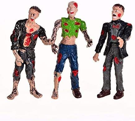 BOHS Zombie Action Figures Gift Package - Scary Toys for Boys - 4 Inches - Pack of 6