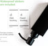 Zegeon Soap Dispenser Hand Metal Pump Lotion Bottle for Bathroom, Bedroom and Kitchen (Black Square)