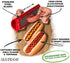 SLOTDOG - Hot Dog Slicing Tool - 10 inch - Red