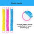 3 PACK Double-Sided Lace Cloth Back Loofah Scrubber Bath Scrub Shower Sponge Long Exfoliating Back Scrubber Scratcher Strap With Handle, Cream Skin Wash Cleaner Applicator