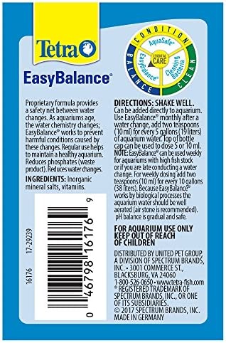 Tetra EasyBalance 8.45 Ounces, Weekly Freshwater Aquarium Water Conditioner, (Model: 16177)