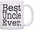 Uncle Father's Day Gift Best Uncle Ever Mug Uncle Birthday Gift for Uncles Coffee Mug Tea Cup White
