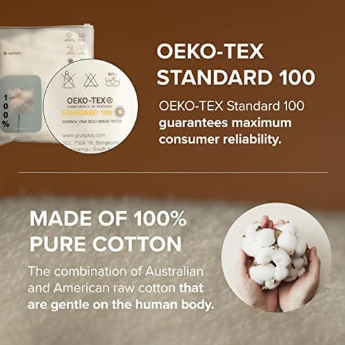 GRUNPLUS 100% Pure Cotton Hair Towel |Hair Wrap Towel | Hair Towel | Hair Drying Towel | Hands-Free Dryer | Fast Drying Hair Wrap | Cotton Hair Towel | 8.7 X 24 in, 0.19 lb