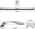 HIWARE All-Purpose Shower Squeegee for Shower Doors, Bathroom, Window and Car Glass - Stainless Steel, 14 Inches