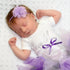 My Lello 3 Pack Preemie Infant Mixed Colors Fabric Flower Skinny Headbands