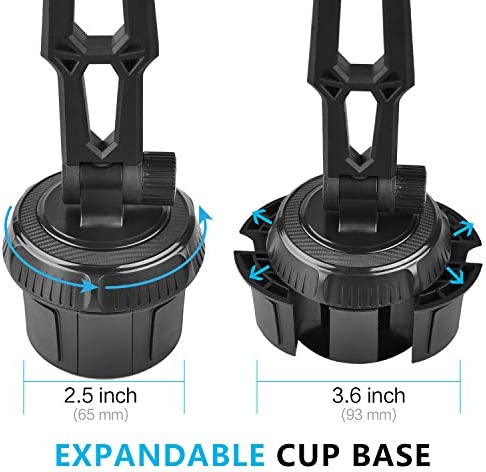 GPS Car Mount Cup Holder with Adjustable Arm for Garmin - Replacement GPS Cupholder Ball Mount for Garmin Nuvi Dezl Drive Drivesmart Zumo Driveassist DriveLuxe StreetPilot RV Portable Navigator