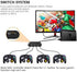 Gamecube Adapter for Nintendo Switch Gamecube Controller Adapter and WII U and PC, Super Smash Bros Gamecube Controller Adapter. Support Turbo and Vibration Features with 180cm Long Cable